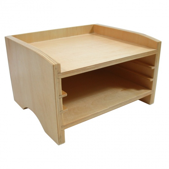 Komoda na 3 botanické puzzle Montessori