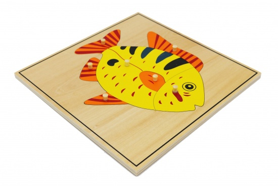 Puzzle - ryba Montessori