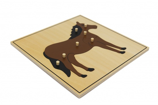 Puzzle - kůň Montessori