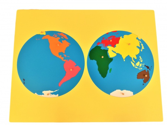 Montessori Puzzle Mapa Světa bez rámečku