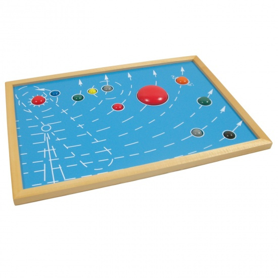 Puzzle - mapa - 9 planet Montessori