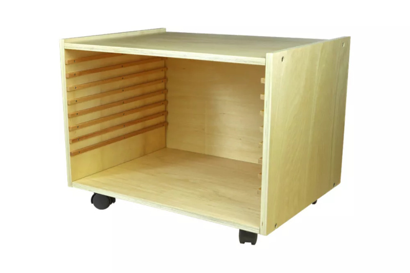Komoda na puzzle - mapy Montessori