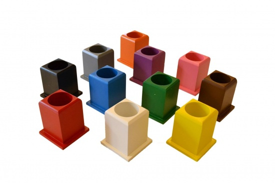 Velká pohyblivá abeceda, dřevěná Montessori