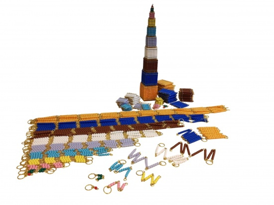 Kompletní perlový materiál Montessori