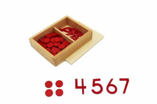 Číslice a žetony, Sudá-lichá Montessori