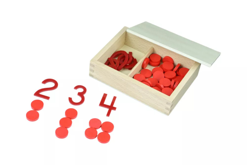 Číslice a žetony, Sudá-lichá Montessori
