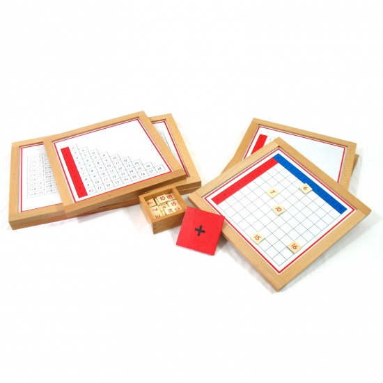 Sčítací prstové tabulky Montessori