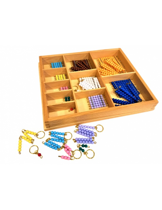 Krabička s krátkými řetězy Montessori