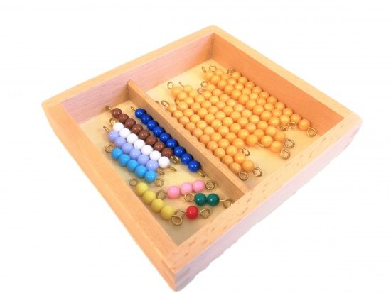 Perlové řetězy pro Seguinovu tabulku (11-19) Montessori