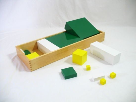 Krychle pro výpočet třetí mocniny Montessori