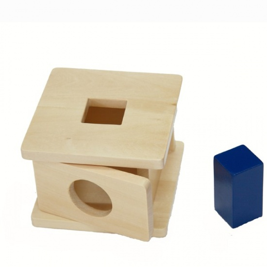 Box na vkládání kostky Montessori