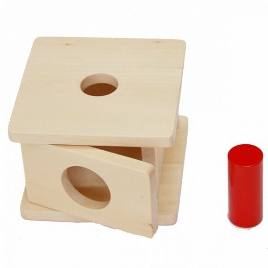 Box na vkládání širokého válečku Montessori
