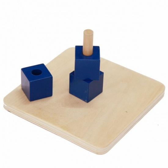 Kostky na kolíku Montessori