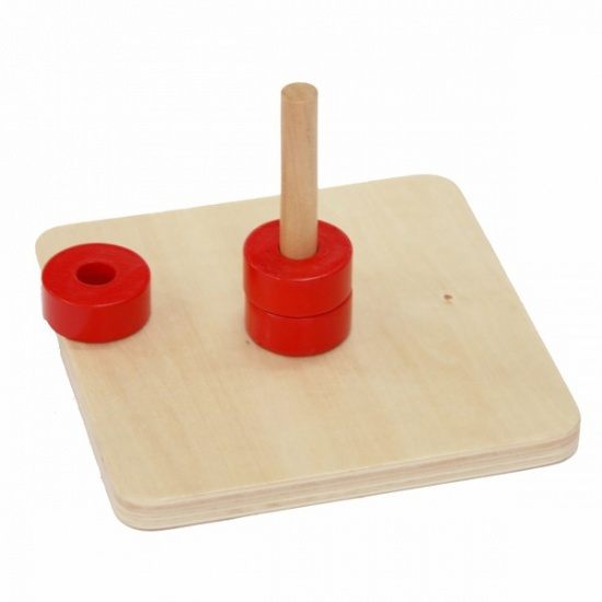 Kroužky na kolíku Montessori
