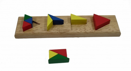 Různobarevné kruhové cihly Montessori