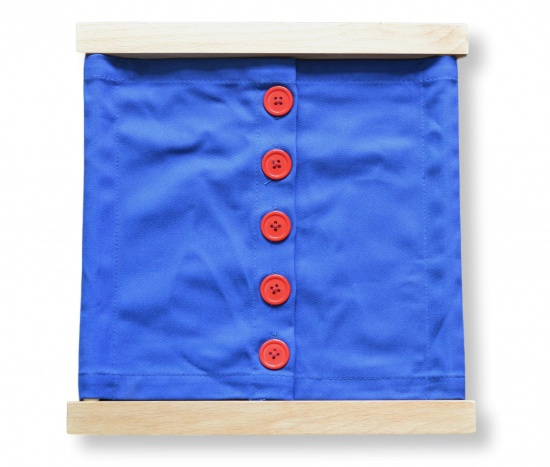 Zapínací rám - velké knoflíky Montessori