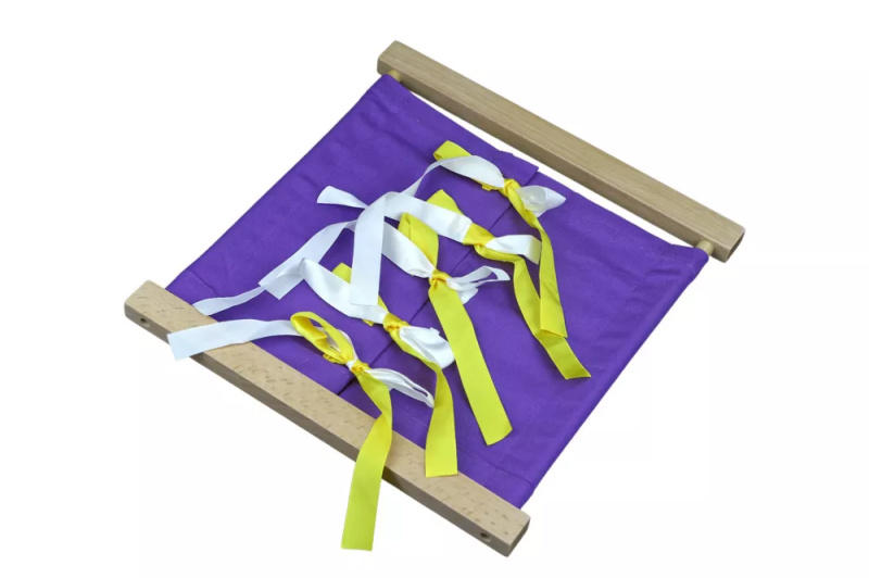 Zapínací rám - mašle Montessori