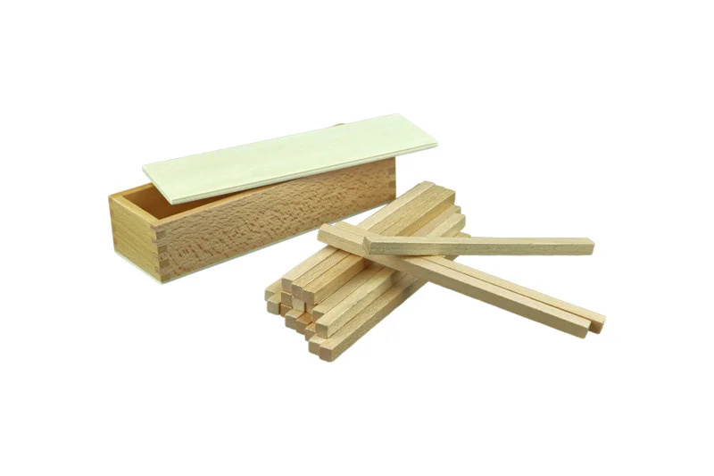 Hranoly v krabici (pro hnědé schody) Montessori