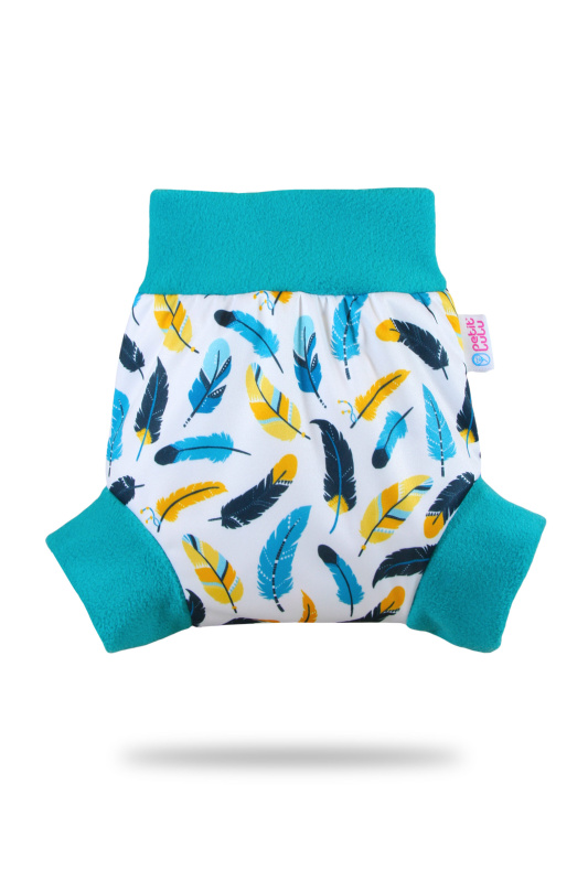 Petit Lulu s.r.o. Tyrkysová peříčka - pull-up svrchní kalhotky - S