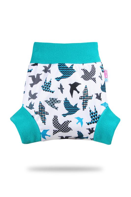 Petit Lulu s.r.o. Tyrkysoví ptáčci - pull-up svrchní kalhotky - S