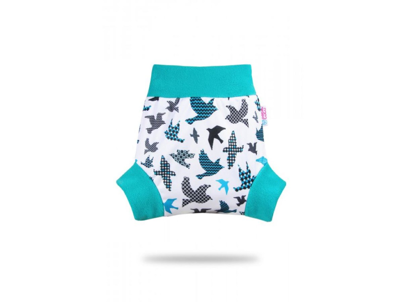 Petit Lulu s.r.o. Tyrkysoví ptáčci - pull-up svrchní kalhotky - XL