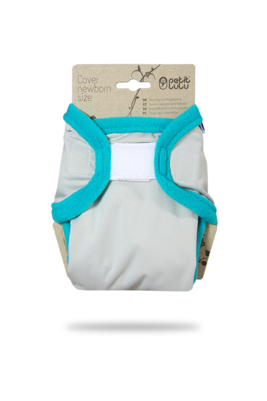 Petit Lulu s.r.o. Šedé (tyrkys) - novorozenecké svrchní kalhotky