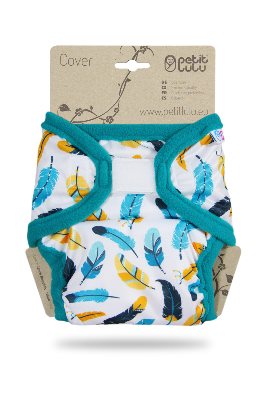 Petit Lulu s.r.o. Tyrkysová peříčka - svrchní kalhotky XL