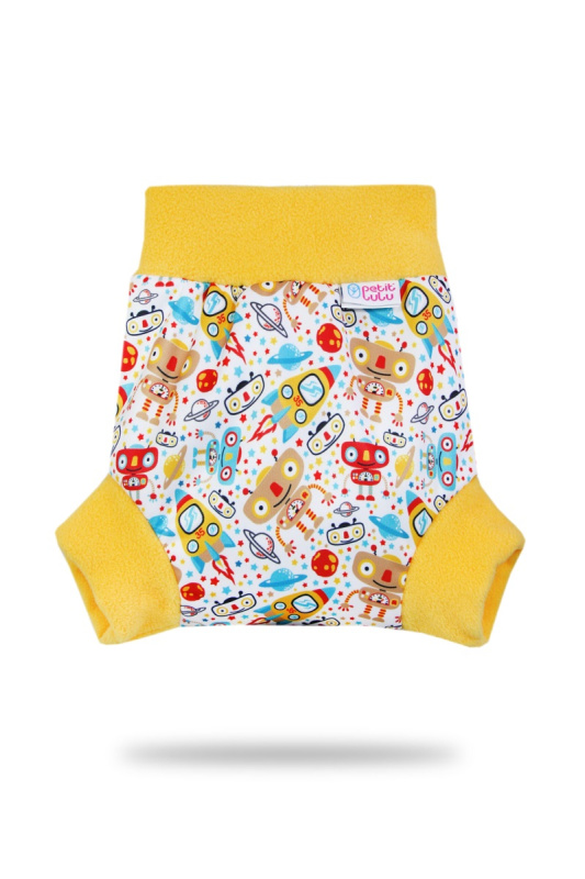 Petit Lulu s.r.o. Vesmírní roboti - pull-up svrchní kalhotky - M
