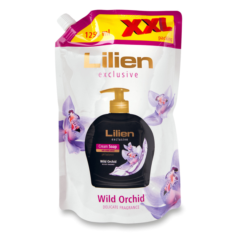 Lilien - tekuté mýdlo - Wild Orchid, náhradní náplň, 1 l