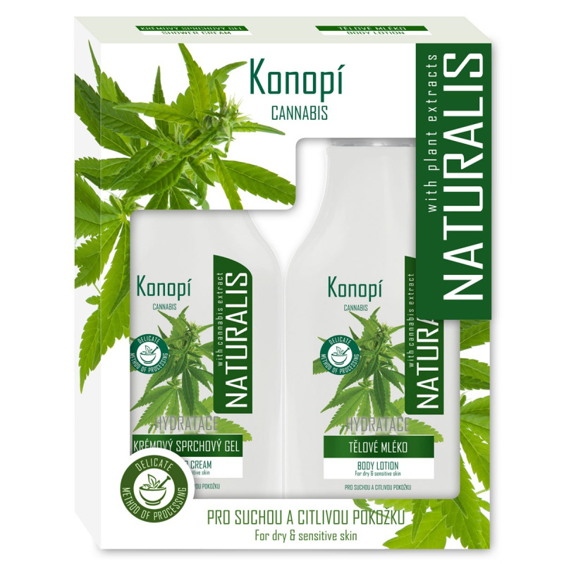 Naturalis Cannabis dárková sada (těl. mléko 350 ml  SG 350 ml)