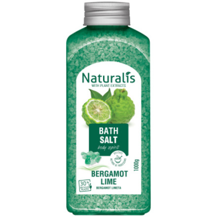 Naturalis Sůl do koupele Bergamot&Lime 1000 g