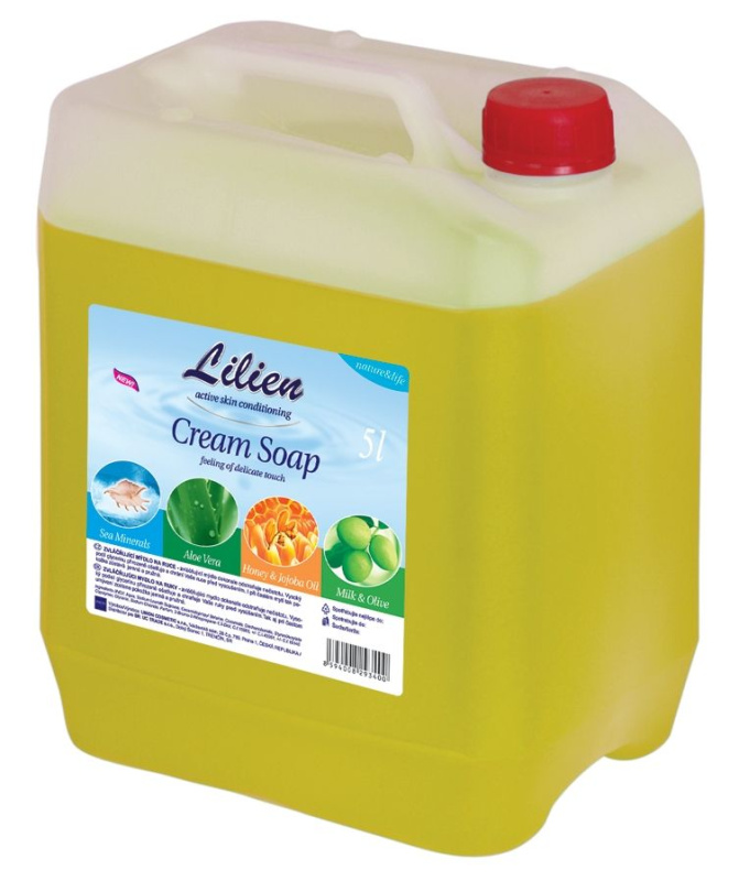 Lilien - tekuté mýdlo - Honey, 5 l