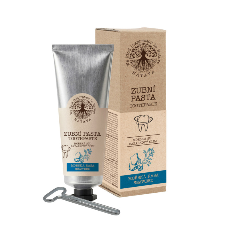 Natava Zubní pasta mořská řasa s kličkou na tubu 80 g