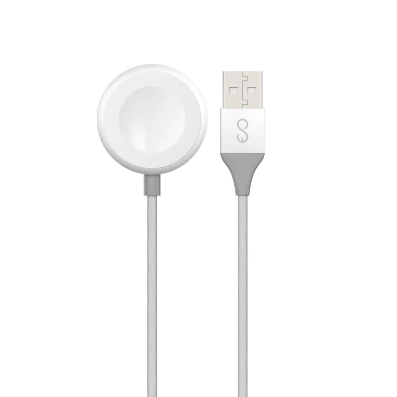 Nabíjecí kabel USB-A pro Apple Watch Epico 1,2m - stříbrný