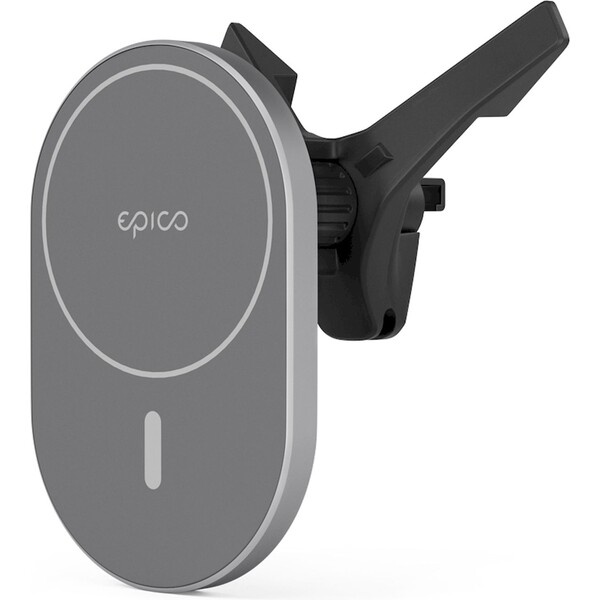Bezdrátová autonabíječka Epico Ellipse s podporou MagSafe a s adaptérem v balení - vesmírně šedá