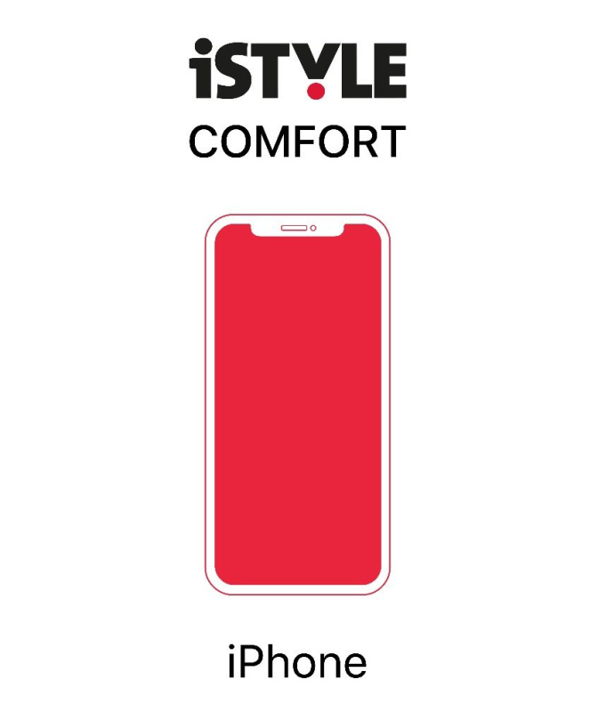 iSTYLE Comfort s 3D+ ochranným sklem proti modrému světlu na iPhone 12 / 12 Pro - černé