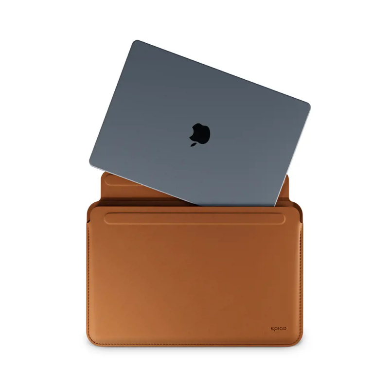 Kožený obal pro MacBook Air/Pro 13,3" Epico - hnědý