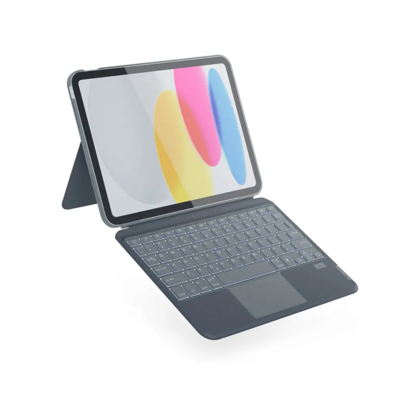 Kryt s českou klávesnicí na iPad 10,2" Epico Backlit Keyboard Case - šedý