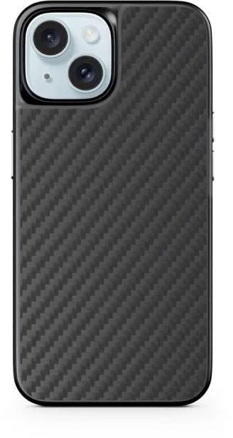 Epico Mag+ Hybrid Carbon Case - MagSafe compatible iPhone 15 Plus - černá Černá