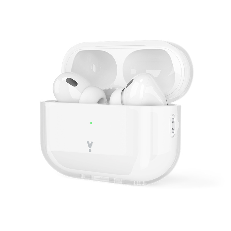 Průhledný kryt pro AirPods Pro 2. generace - bílý průhledný K-PL9911101000017