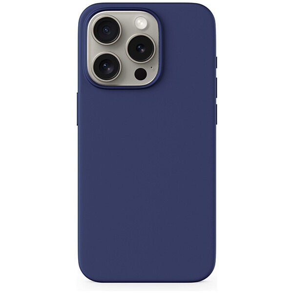 Epico Mag+ Silicone Case for iPhone 15 - MagSafe compatible - modrá Modrá