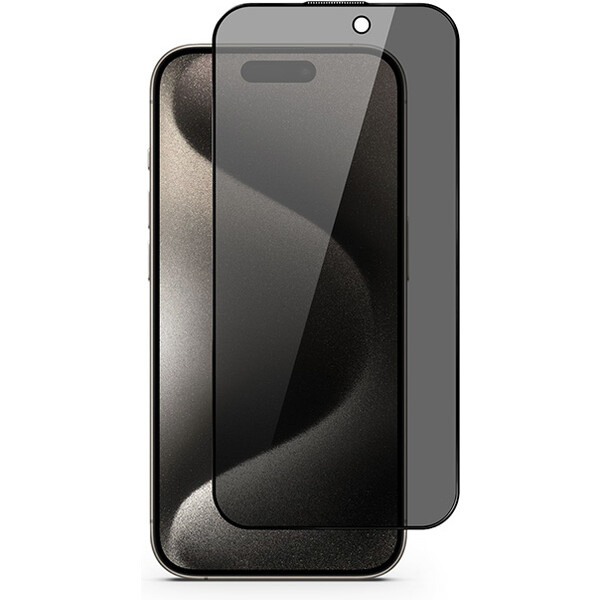 Epico Edge to Edge Privacy Glass IM iPhone 15 Pro Max (Ultra) - s aplikátorem