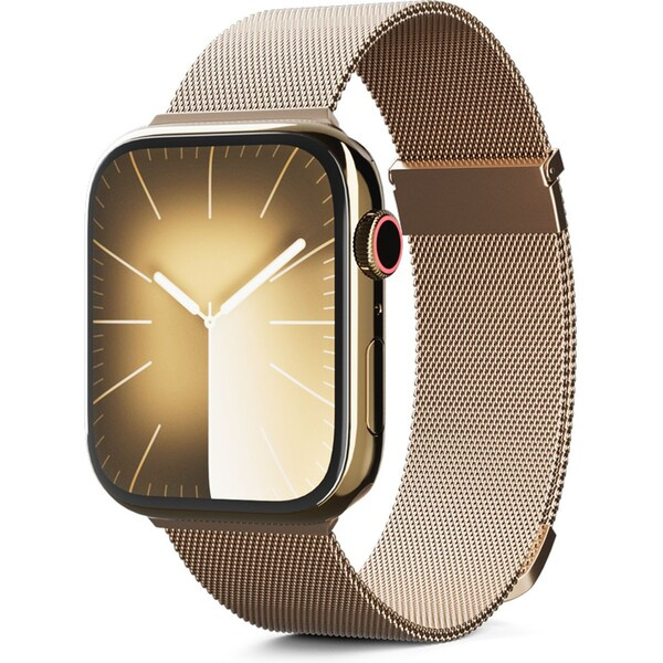 Milánský řemínek Epico pro Apple Watch 42/44/45/49 mm - zlatý