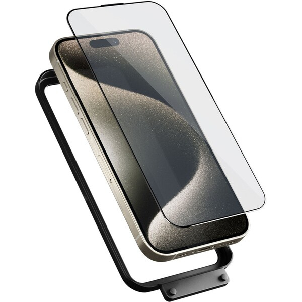 Epico Resolve Edge to Edge ochranné sklo s instalačním rámečkem iPhone 15 Pro 81312151900004
