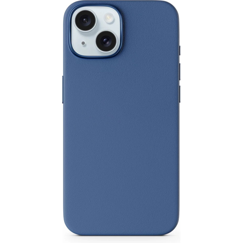 Kožený kryt pro iPhone 15 Epico Mag+ - modrý
