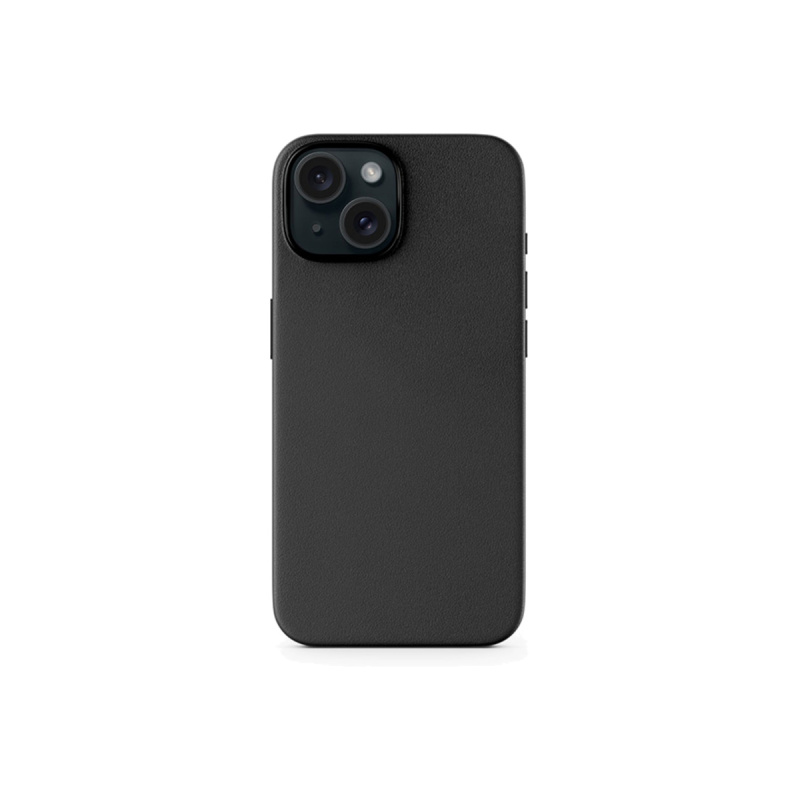 Epico Mag+ Kožený kryt pro iPhone 15 černý