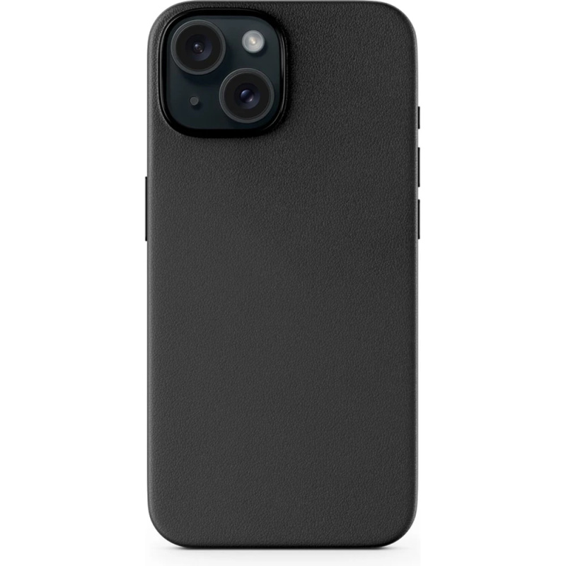 Epico Mag+ Kožený kryt pro iPhone 15 černý