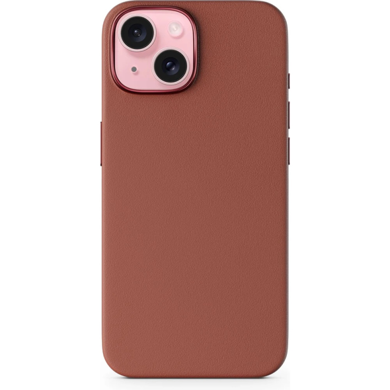 Epico Mag+ kožený kryt iPhone 15 Plus - hnědá