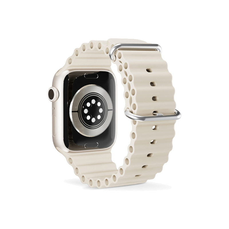 Řemínek pro Apple Watch 38/40/41 mm Epico Watch Strap Ocean - béžový