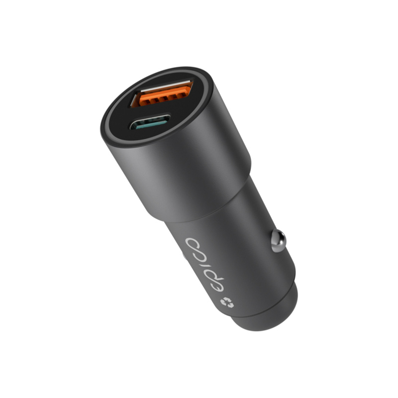 Duální autonabíječka Epico Resolve 38W - vesmírně šedá